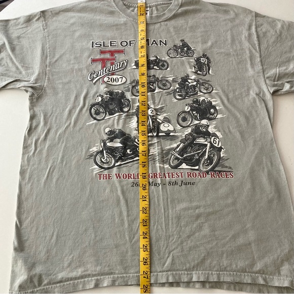 Isle of Man 2007 Motorcycle Tee T-Shirt Fruit Of The Loom Size XL - Picture 7 of 7
